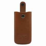 Bugatti SlimCase York 2ML - кожен калъф (естествена кожа) за iPhone 8, iPhone 7, iPhone 6S, Galaxy Alpha, Galaxy S5 mini, HTC One Mini 2 (кафяв) 3