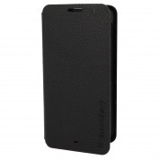 BlackBerry Leather Flip Case ASY-55473 - оригинален флип кожен кейс за Blackberry Z30 (черен) (bulk)