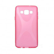 X-Line Cover Case - силиконов (TPU) калъф за Samsung Galaxy A7 (розов)