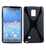 X-Line Cover Case - силиконов (TPU) калъф за Samsung Galaxy Note Edge SM-N915 (черен)