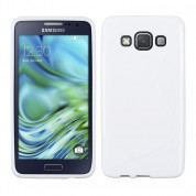 S-Line Cover Case - силиконов (TPU) калъф за Samsung Galaxy A5 (2015) (бял)