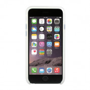 Prodigee View Case - хибриден кейс и покритие за дисплея за iPhone 6, iPhone 6S (прозрачен с бяла рамка и златисти бутони) 4