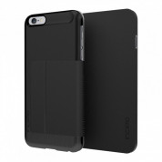 Incipio Highland case - кожен калъф тип портфейл за iPhone 6 Plus, iPhone 6S Plus (черен)