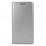 Samsung Flip Wallet Cover EF-FG850B - оригинален кожен калъф за Samsung Galaxy Alpha (сребрист)