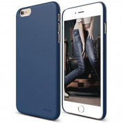 Elago S6P Slim Fit 2 Case + HD Clear Film - качествен кейс и HD покритие за iPhone 6 Plus, iPhone 6S Plus (тъмносин)