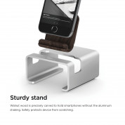 Elago M3 Stand - поставка от алуминий и дърво за iPhone и iPad mini (сребриста) 6