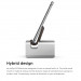 Elago M3 Stand - поставка от алуминий и дърво за iPhone и iPad mini (сребриста) 5