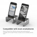 Elago M3 Stand - поставка от алуминий и дърво за iPhone и iPad mini (тъмносива) 4