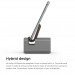 Elago M3 Stand - поставка от алуминий и дърво за iPhone и iPad mini (тъмносива) 2