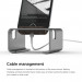 Elago M3 Stand - поставка от алуминий и дърво за iPhone и iPad mini (тъмносива) 3