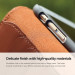 Elago S6 Leather Wallet Case - луксозен кожен кейс от естествена кожа + HD покритие за iPhone 6, iPhone 6S (кафяв) 7
