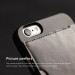 Elago S6 Outfit Leather Pocket Case - поликарбонатов кейс с кожено покритие и джоб за карта + HD покритие за iPhone 6, iPhone 6S (черен) 2