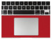 TwelveSouth SurfacePad - кожено защитно покритие за частта под дланите на MacBook Air 13 (модели от 2010 до 2017 година) (червен) 3