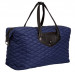Knomo Huntley Weekender Bag - луксозна кожена чанта за мобилни устройства (тъмносин) 2