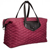 Knomo Huntley Weekender Bag - луксозна кожена чанта за мобилни устройства (червен-черен) 1