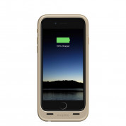 Mophie Juice Pack - удароустойчив кейс с вградена батерия 2600 mAh за iPhone 6 Plus, iPhone 6S Plus (златист) 2