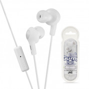 JVC HAFR6 Gumy Plus High Quality Headphones - слушалки с микрофон за смартфони и мобилни устройства (бял)