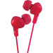 JVC HAFR6 Gumy Plus High Quality Headphones - слушалки с микрофон за смартфони и мобилни устройства (червен) 1