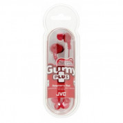 JVC HAFX5BE Gumy Plus Noise Isolating Headphones - шумоизолиращи слушалки за смартфони и мобилни устройства (червен) 1