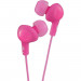 JVC HAFX5BE Gumy Plus Noise Isolating Headphones - шумоизолиращи слушалки за смартфони и мобилни устройства (розов) 1