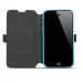 Wallet Flip Case - кожен калъф, тип портфейл и поставка за LG G4 (син) 2