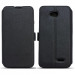 Wallet Flip Case - кожен калъф, тип портфейл и поставка за Sony Xperia Z4, Xperia Z3+ (черен) 1