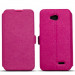Wallet Flip Case - кожен калъф, тип портфейл и поставка за Sony Xperia Z4, Xperia Z3+ (розов) 1