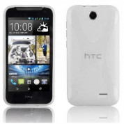 X-Line Cover Case - силиконов (TPU) калъф за HTC Desire 310 (прозрачен)