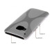 X-Line Cover Case - силиконов (TPU) калъф за HTC One 3 M9 (сив) 2