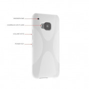 X-Line Cover Case - силиконов (TPU) калъф за HTC One 3 M9 (прозрачен)