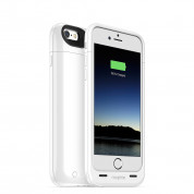 Mophie Juice Pack - удароустойчив кейс с вградена батерия 2600 mAh за iPhone 6 Plus, iPhone 6S Plus (бял) 1
