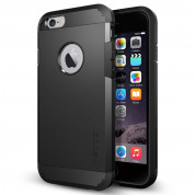 Spigen Tough Armor Case - хибриден кейс с най-висока степен на защита за iPhone 6, iPhone 6S (черен)