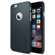 Spigen Thin Fit Case A - качествен кейс за iPhone 6 Plus, iPhone 6S Plus (тъмносив)