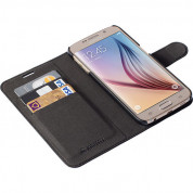 Krusell Malmö Wallet+Cover - кожен калъф, тип портфейл с отделящ се кейс и поставка за Samsung Galaxy S6 1