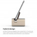 Elago M3 Stand - поставка от алуминий и дърво за iPhone и iPad mini (златиста) 2
