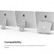 Elago Pro Hanger - дизайнерска алуминиева поставка за вашия MacBook, прикрепяща се към iMac, Apple Cinema Display и Apple Thunderbolt Display 6