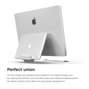 Elago Pro Hanger - дизайнерска алуминиева поставка за вашия MacBook, прикрепяща се към iMac, Apple Cinema Display и Apple Thunderbolt Display 1