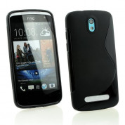 S-Line Cover Case - силиконов (TPU) калъф за HTC Desire 500 (черен)