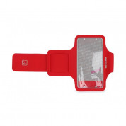 Tucano Ultraslim Armband - неопренов спортен калъф за ръка за iPhone 6, iPhone 6S и смартфони до 5 инча (червен) 3