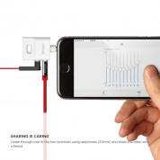Elago Keyring Splitter - аудио разклонител (сплитер) за мобилни устройства с 3.5 мм стерео-жак (бял) 4