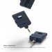 Elago Keyring Splitter - аудио разклонител (сплитер) за мобилни устройства с 3.5 мм стерео-жак (син) 3