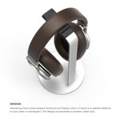 Elago H Stand - дизайнерска алуминиева поставка за слушалки (сребриста) 3