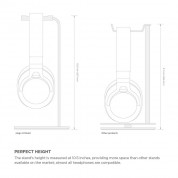 Elago H Stand - дизайнерска алуминиева поставка за слушалки (сребриста) 7
