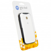 Motorola Grip Shell Case - оригинален удароустойчив кейс за Motorola Moto E (бял) 1