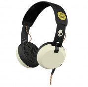 Skullcandy Grind Headphones ATG - дизайнерски слушалки с микрофон за смартфони (черен-кремав)
