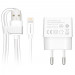 Macally 12W Wall Charger - захранване за ел. мрежа с USB изход и Lightning кабел за iPhone, iPad и устройства с Lightning порт 1