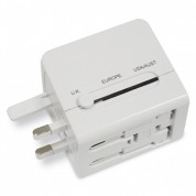 Macally Universal Power Plug Adapter with USB Charger 2