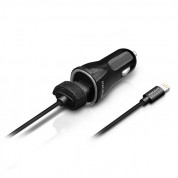 Macally 12W Car Charger - зарядно за кола с USB изход и Lightning кабел за iPhone, iPad и устройства с Lightning порт 1