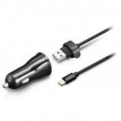 Macally 12W Car Charger for iPhone, iPad and devices with Lightning port