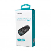 Devia Joy Dual USB Port Car Charger 3.1А - зарядно за кола (3.1 Ампера) с 2 USB изхода за смартфони и таблети (черен) 4